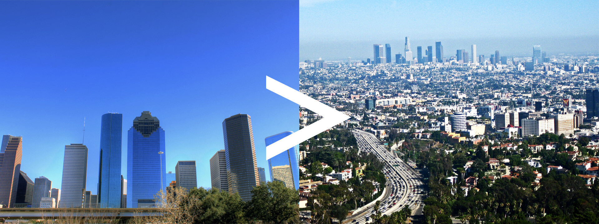 Houston to Los Angeles Auto Transport Route Houston to Los Angeles