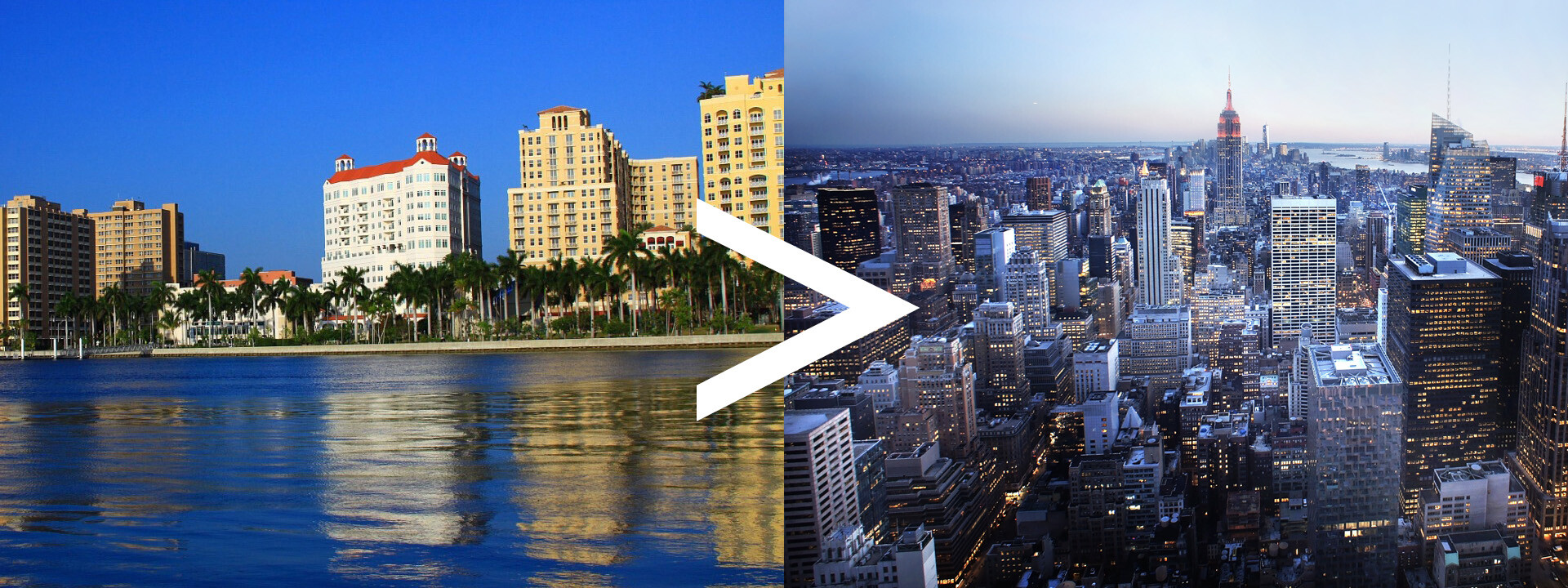 From West Palm to New York City